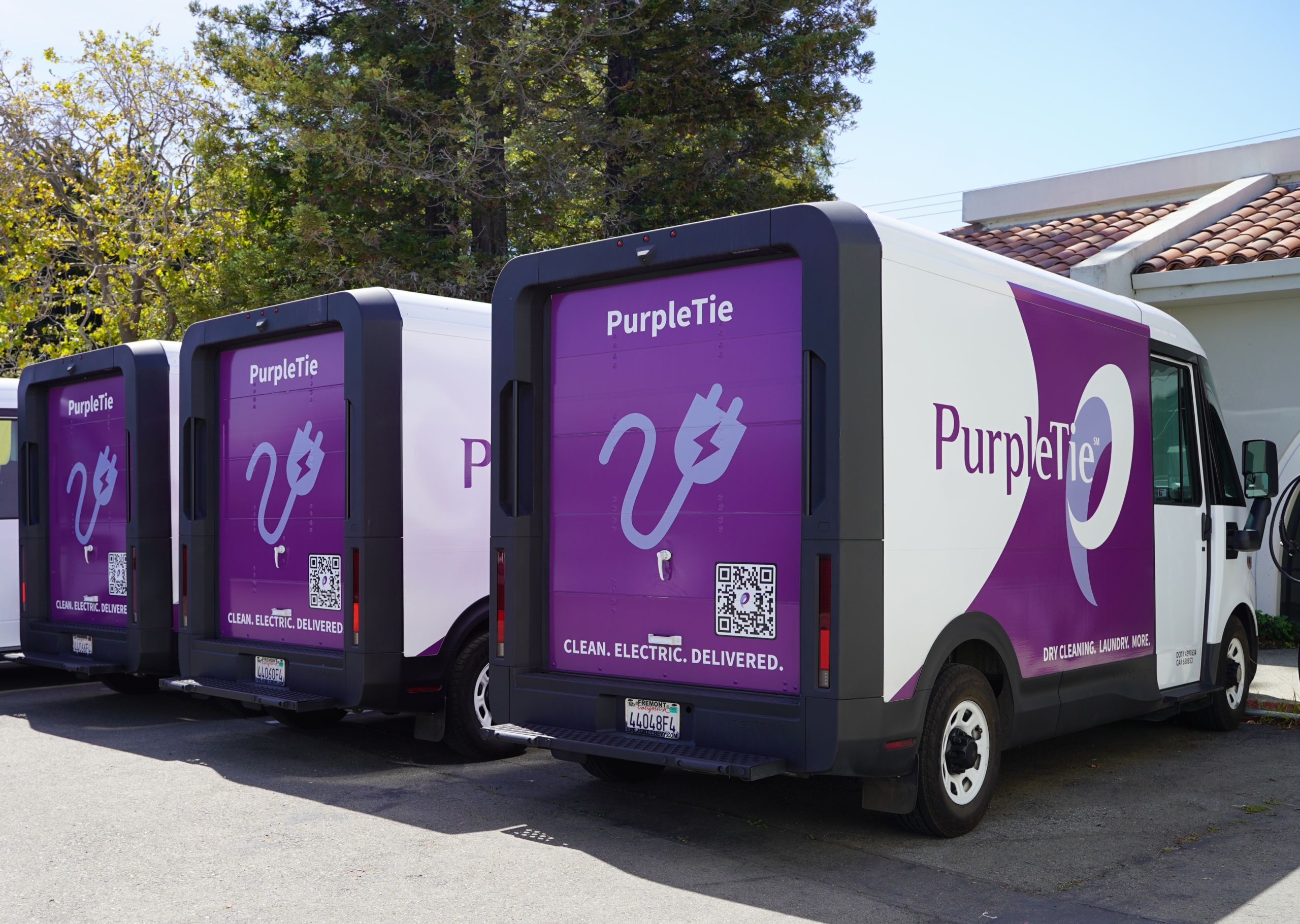 PurpleTie all-electric delivery vans
