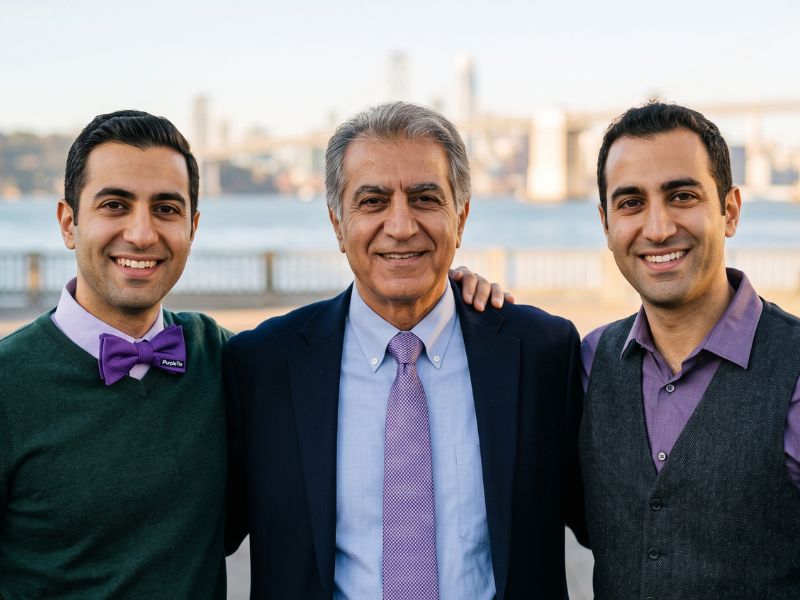 The PurpleTie founding family in the Bay Area