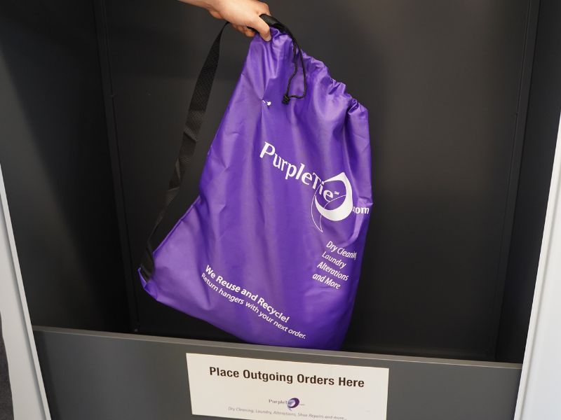 PurpleTie closet in an office