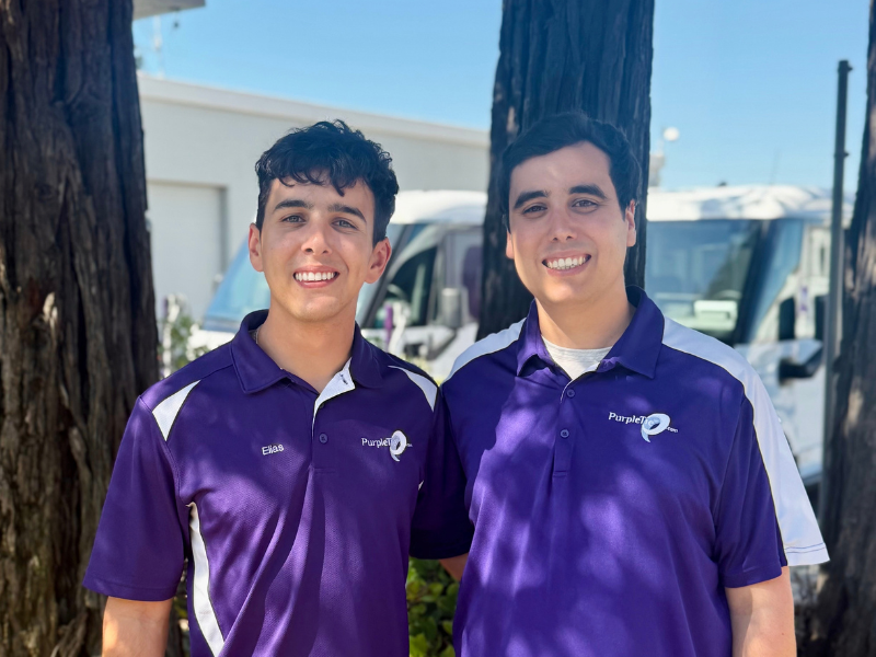 The brothers running PurpleTie today