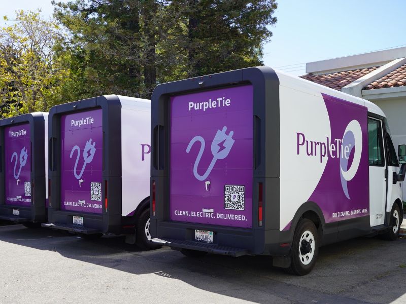PurpleTie electric delivery van